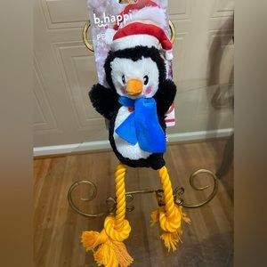 - Brand New Bhappi Christmas Pinguin , Rope And Squeaker Very Solf 14”